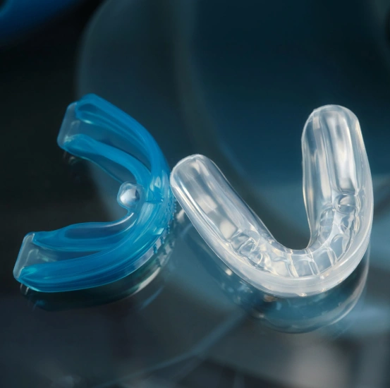 Custom dental mouthguard for sports protection.