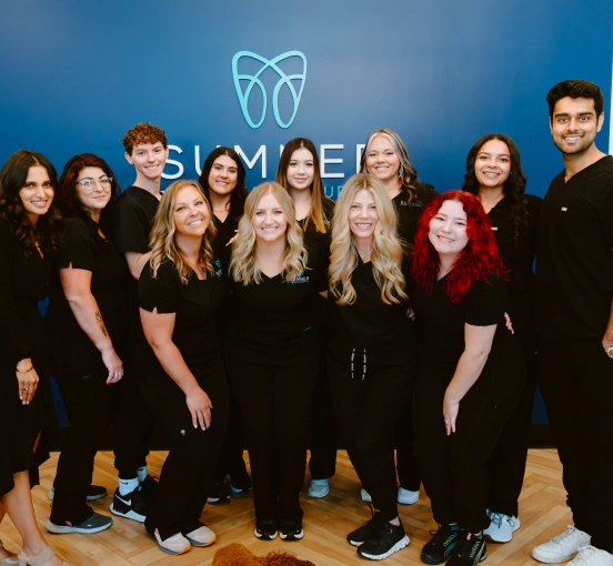 Dr. Patel with his team at Sumner Dental Group