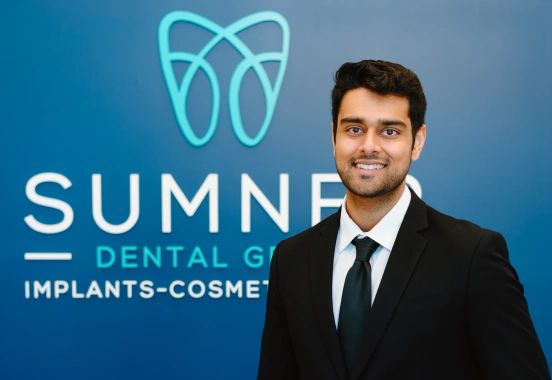 Dr. Dushyant Patel portrait at Sumner Dental Group in Gallatin, TN